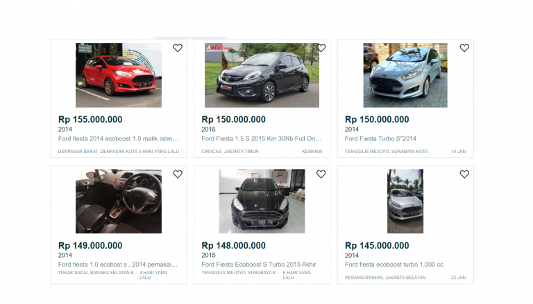 Tak Dijual Lagi, Ford Fiesta dan Toyota Starlet Bekas Ternyata Banyak Diburu