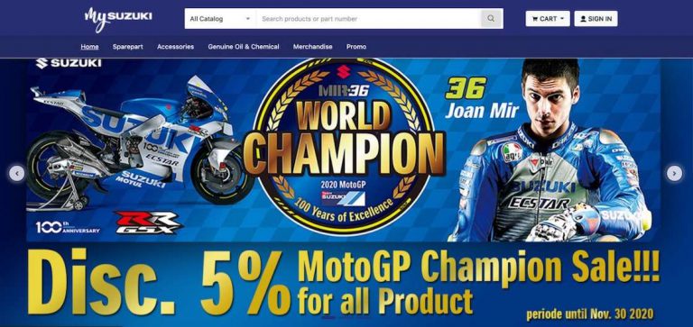 Sukses Raih Gelar Juara Dunia MotoGP 2020, Suzuki Kasih Diskon Pembelian Suku Cadang dan Aksesori