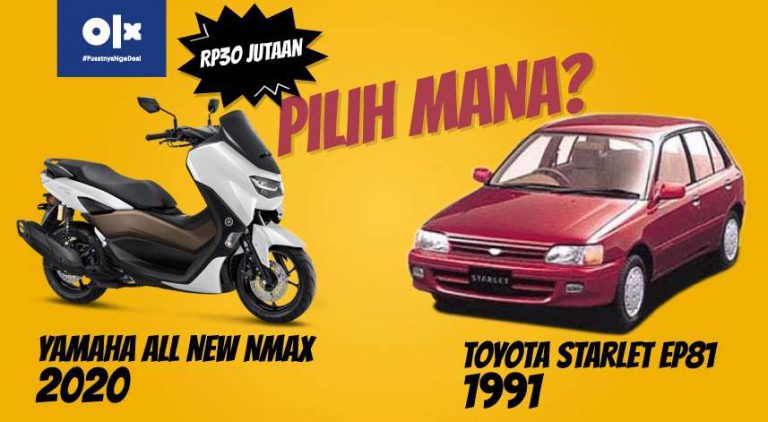 Punya Rp 30 Jutaan, Beli All New Nmax atau Starlet?