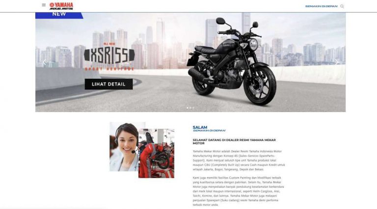 Punya Website Resmi Sendiri, Dealer Yamaha Ini Mudahkan Interaksi Konsumen