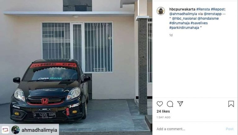 Honda Imbau Konsumennya untuk Tetap #Parkirdirumahaja