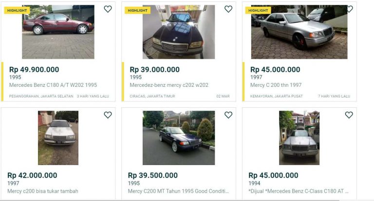 Tampil Elegan Pakai Mercedes-Benz Dengan Budget Rp 30-50 jutaan