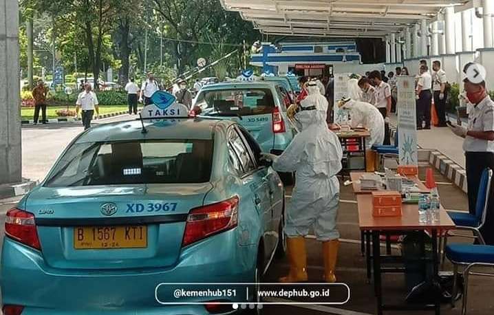Drive Thru Rapid Test Covid-19 Gratis Untuk Pengemudi Angkutan Umum