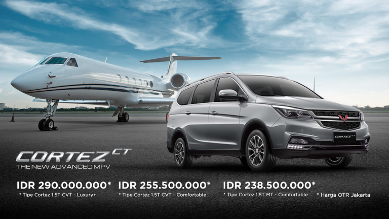 Wuling Cortez CT Jadi Medium MPV Bermesin Bensin Terbaik di Indonesia