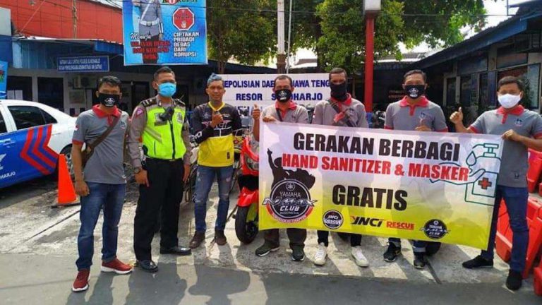 YNCI Gelar Kegiatan “Gerakan Berbagi Hand Sanitizer Gratis”