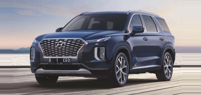 Mobil Self driving autopilot Hyundai Palisade