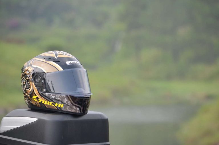 Helm Keren Sircon Taichi Bergrafis Legenda Samurai Jepang