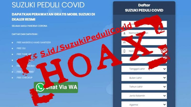 Hati-Hati Termakan HOAX Service Gratis Suzuki