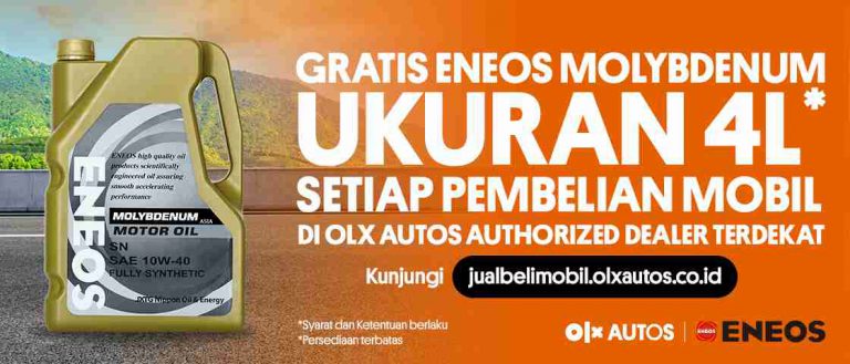 OLX Autos dan ENEOS Hadirkan Program Gratis Oli untuk Setiap Pembelian Mobil Bekas