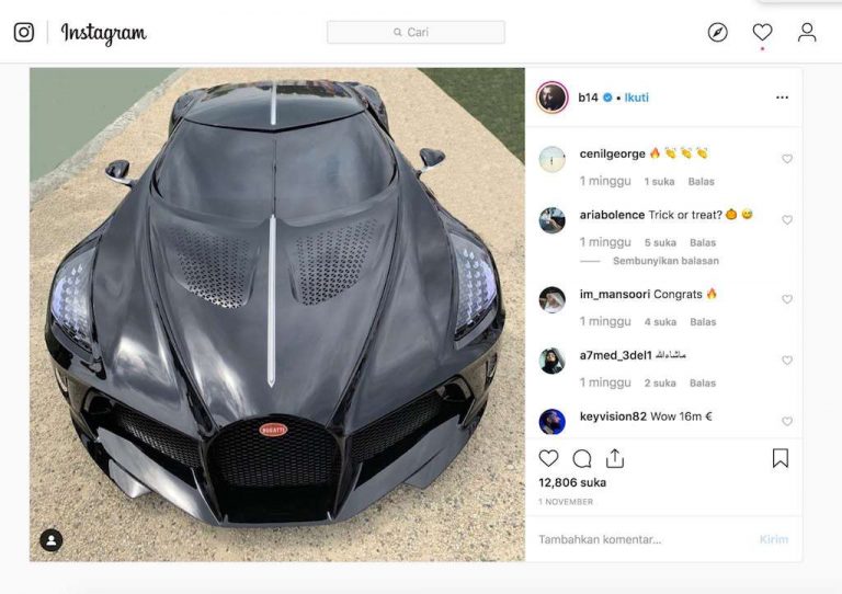 Misteri Pemilik Mobil Seharga Rp 260 Miliar Berlanjut