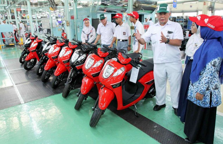 Honda Bocorkan Rahasia Dapur Pembuatan Sepeda Motor di Indonesia