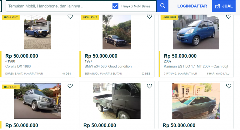 Mobil-Mobil Bekas Seharga Sepeda Brompton