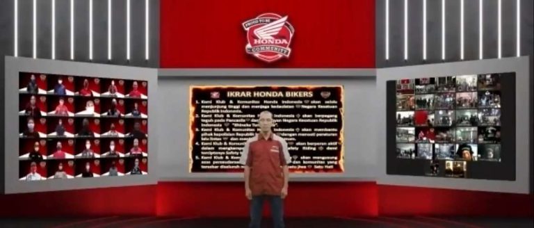 Ribuan Bikers Silaturahmi Virtual di Acara Honda National Bikers Gathering