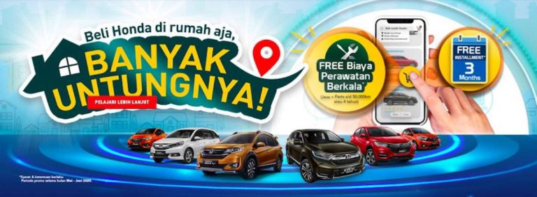 Penjualan Online Mobil Honda Naik 20 Persen di Tengah Aturan Pembatasan Sosial