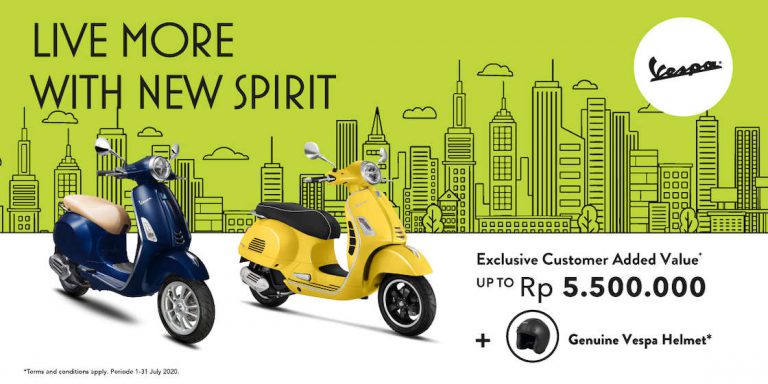 Mudah Beli Vespa Piaggio di Bulan Juli 2020, Ada Promo Spesial dan Menarik