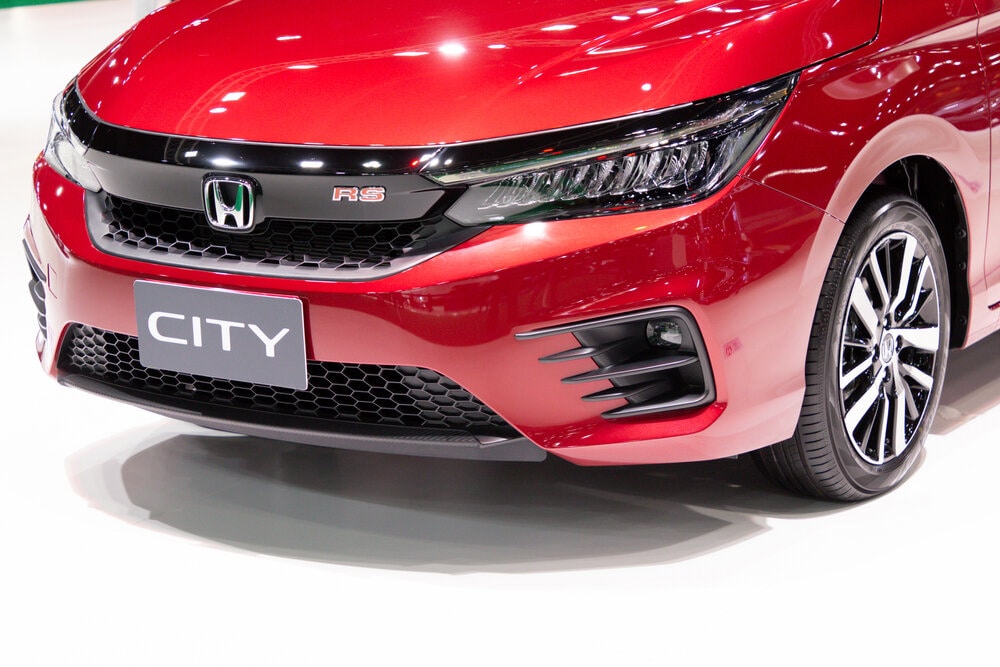 Tampilan depan mobil Honda City
