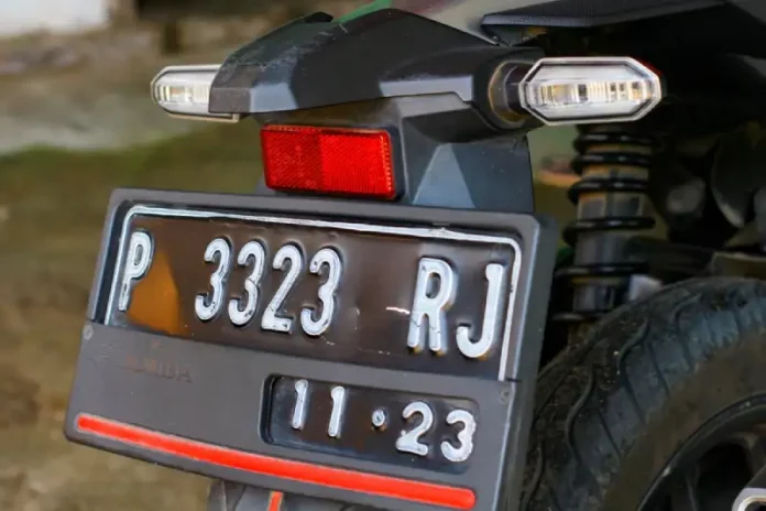 berapa biaya ganti plat motor