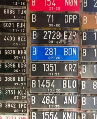 Biaya Ganti Plat Nomor Mobil