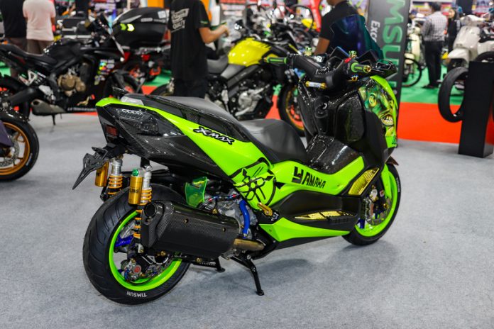 Bangkok,,Thailand.,Aug,24,,2019,-,Rear,View,Of,Yamaha