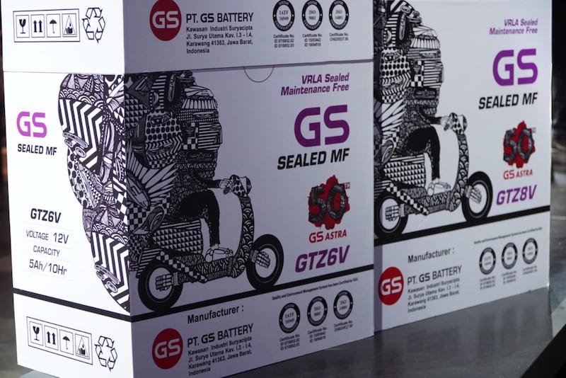 Kemasan Edisi Spesial Aki GS Astra bersama Darbotz