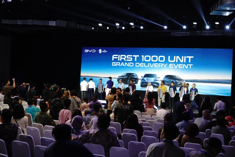 Serah Terima 1.000 Unit BYD