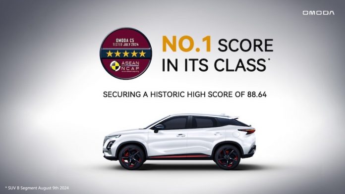 Chery OMODA 5 Raih Bintang 5 ASEAN NCAP