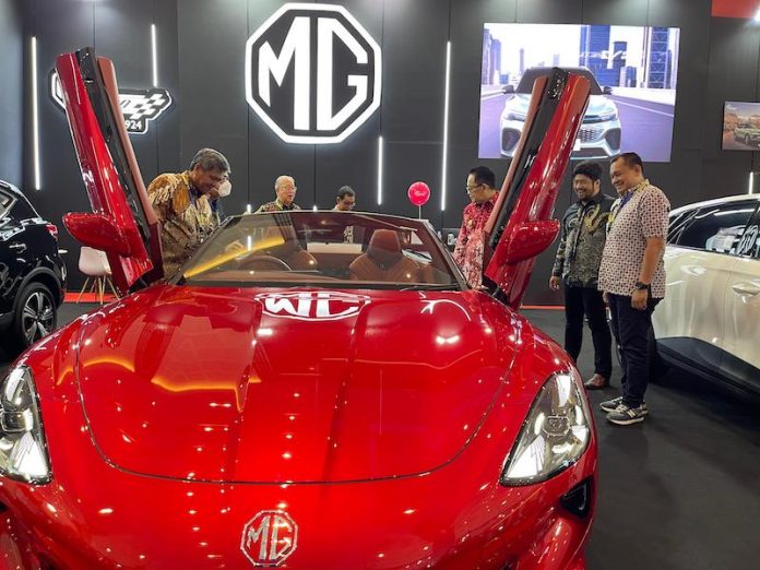 MG Cyberster di GIIAS Surabaya 2024