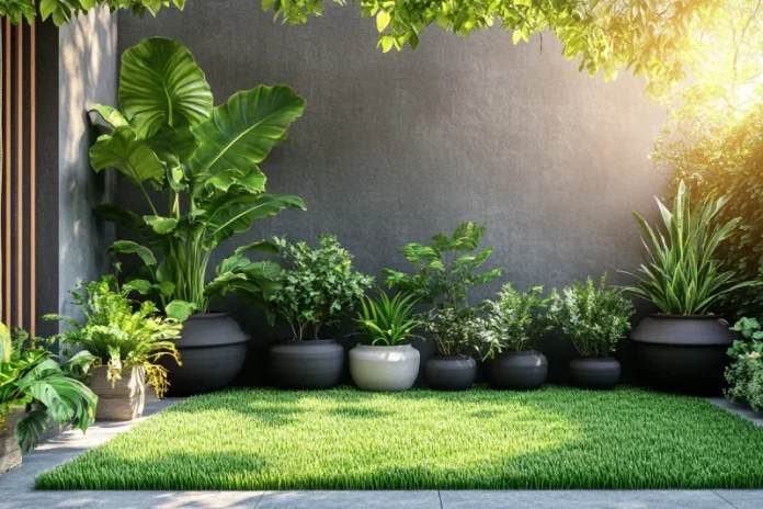 taman minimalis depan rumah