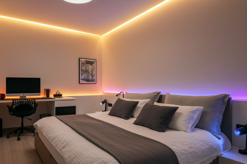 lampu hias kamar tidur tempel dinding