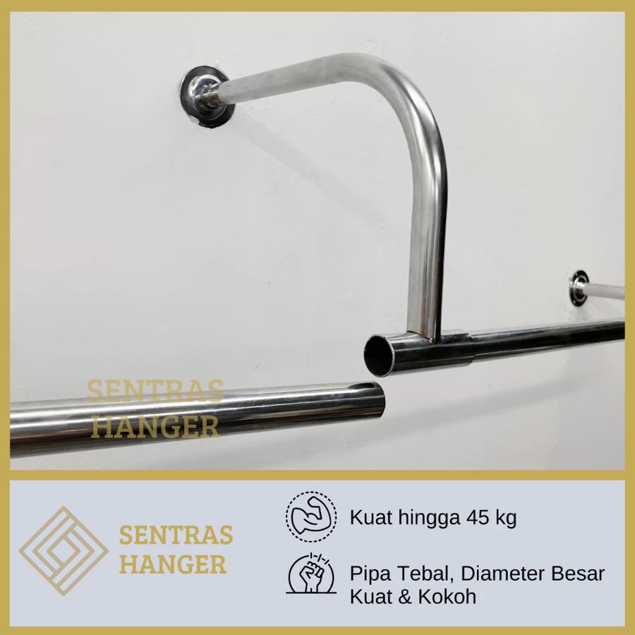 gantungan baju stainless