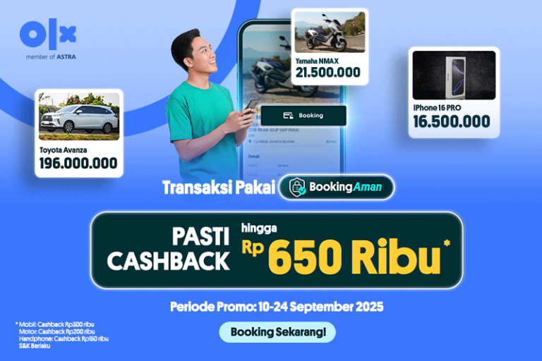 Transaksi Pakai Fitur Booking Aman di OLX “Lebih Aman – Untungnya Lebih!” Transaksi Pakai Fitur Booking Aman di OLX “Lebih Aman – Untungnya Lebih!”