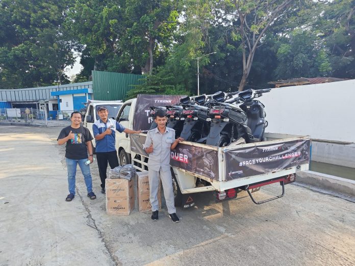 pengiriman-unit-tyranno-motor-listrik