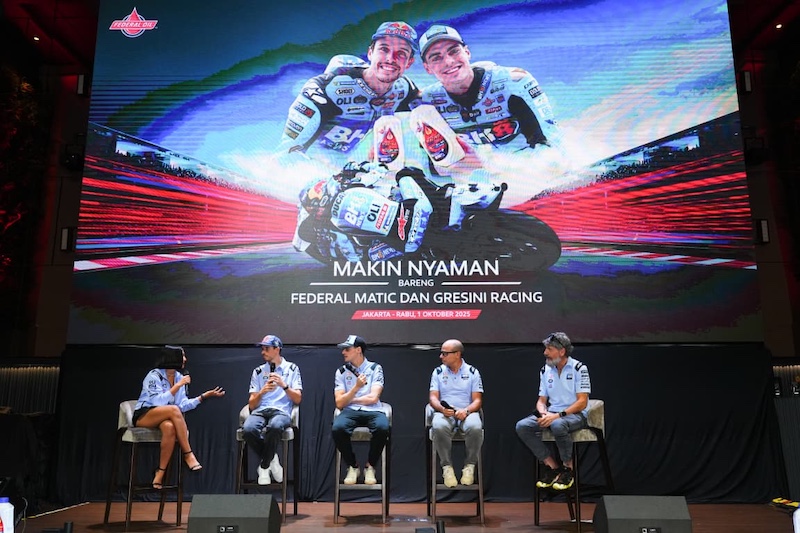 Pembalap Gresini Racing Hadir di Jakarta, Kenalkan Keunggulan Federal Oil Varian Federal Matic
