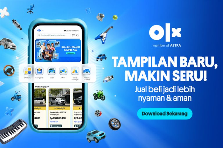 Tampilan Homepage OLX Lebih Segar, Tawarkan Pengalaman Jual Beli Online Lebih Seru dan Aman!