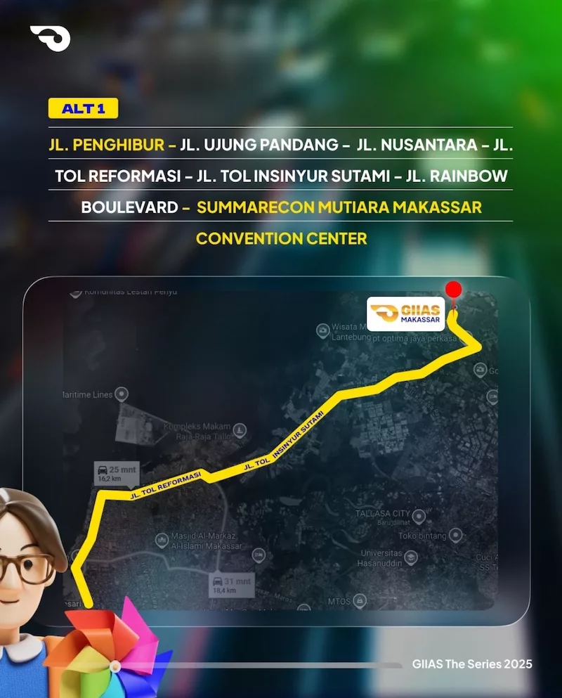 GIIAS Makassar 2025 Panduan Rute