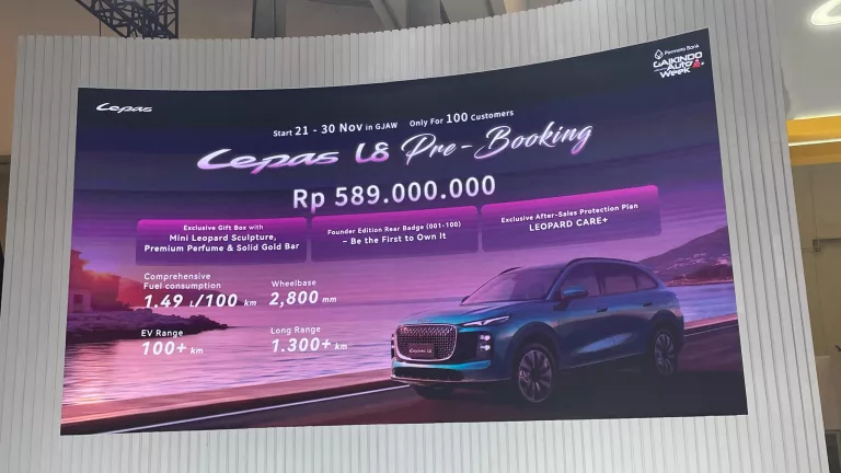 Pre-Booking LEPAS L8 Dibuka! Harga Mulai Rp589 Juta, Raih Edisi Founder Edition Eksklusif
