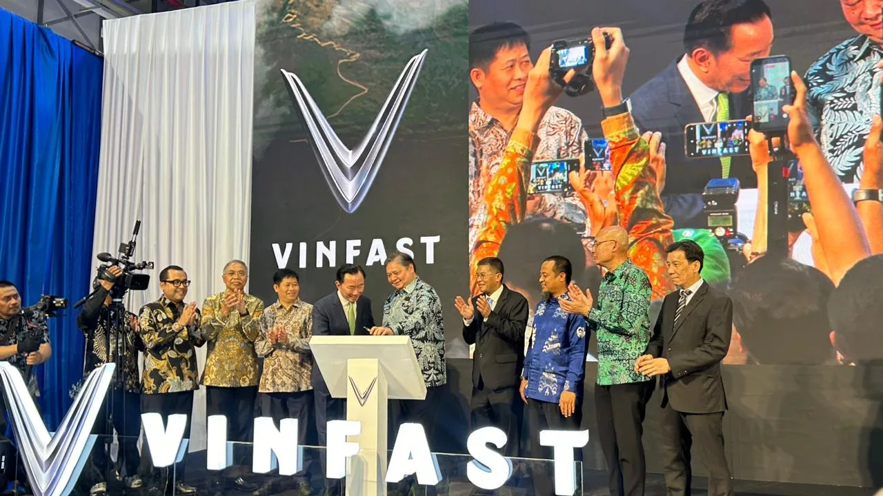 Peresmian pabrik vinfast di subang