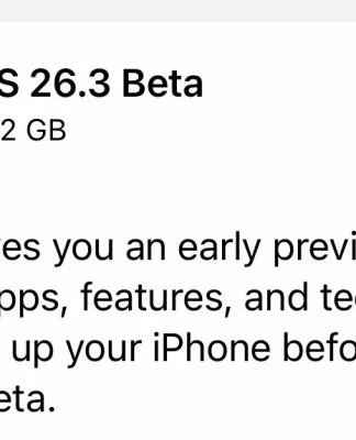 iOS 26.3