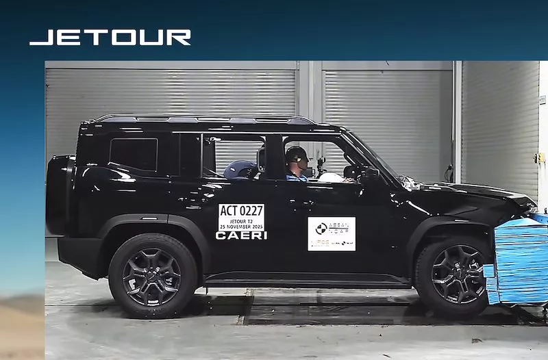 JETOUR T2 Raih 5 Bintang ASEAN NCAP