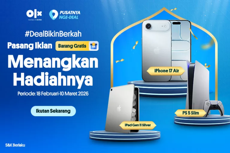 OLX #DealBikinBerkah: Pasang Iklan Barang Gratis, Menangkan iPhone 17 Air!