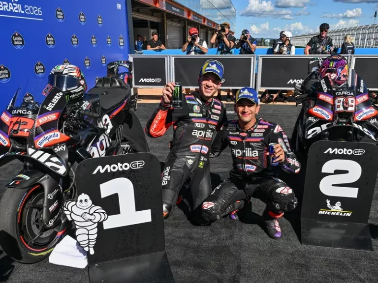 Sejarah Aprilia Racing! Marco Bezzecchi dan Jorge Martin Dominasi MotoGP Brazil