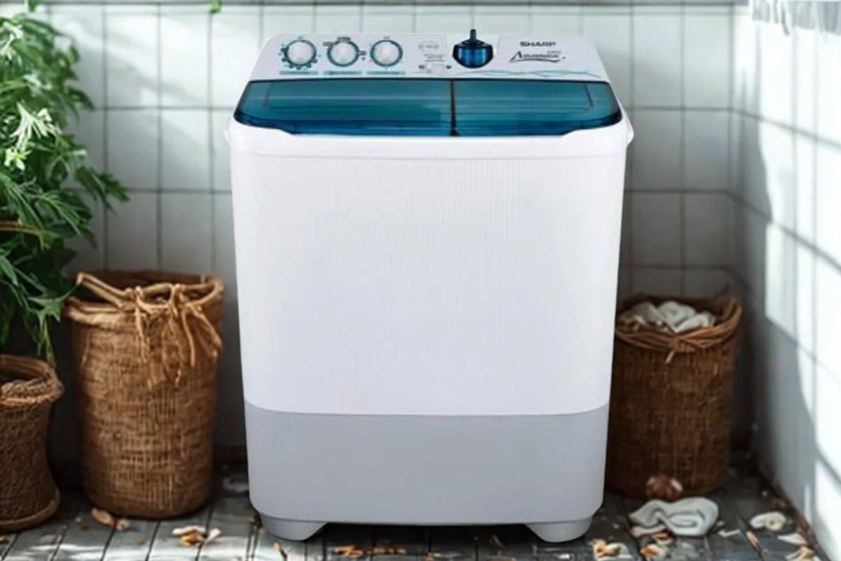 rekomendasi mesin cuci sharp 2 tabung