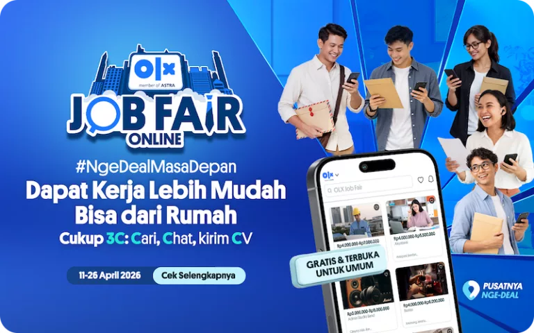 Habis Lebaran, Celingak-Celinguk Cari Lowongan Kerja?  Ikuti OLX Job Fair 2026, Lamar Cukup Sambil Rebahan!