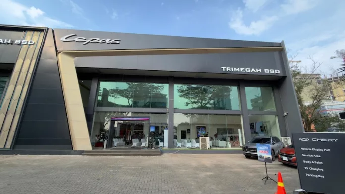 Makin Megah! Dealer Chery dan LEPAS Trimegah BSD Buka Fasilitas 3S+ Super Lengkap Dealer Chery - LEPAS Trimegah BSD
