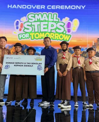 Tiap Mobil Terjual Jadi Bantuan Sekolah! BYD Perluas Program “Small Steps for Tomorrow” di 45 Kota Indonesia Program CSR BYD Indonesia 2026 Small Steps for Tomorrow