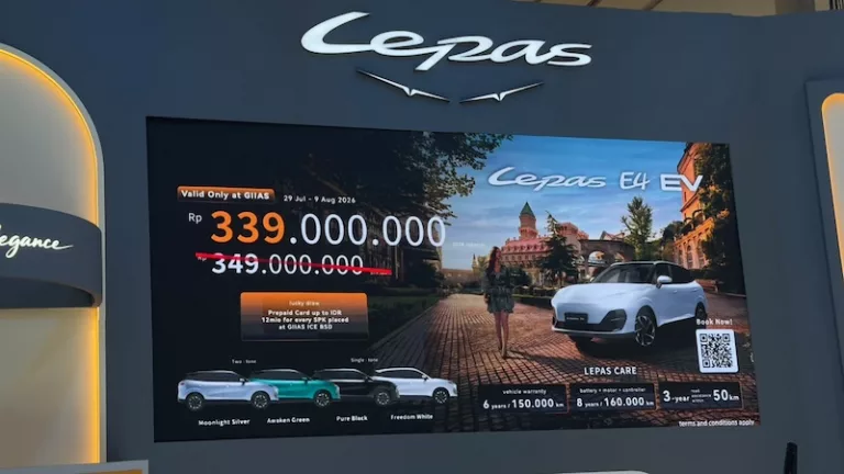 Resmi Meluncur! Harga LEPAS E4 EV Dibanderol Rp 339 Juta Spesial di GIIAS 2026
