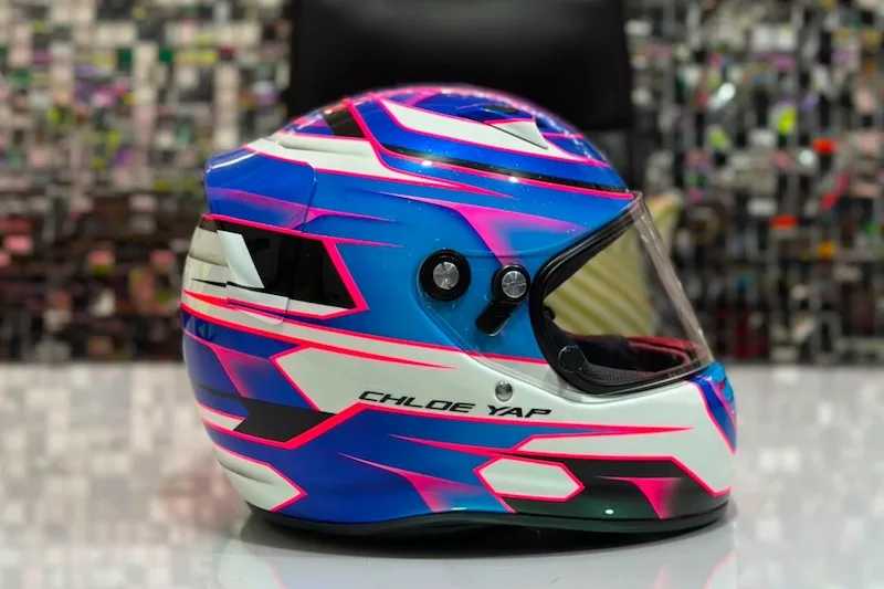 Livery Airbrush Helm Balap