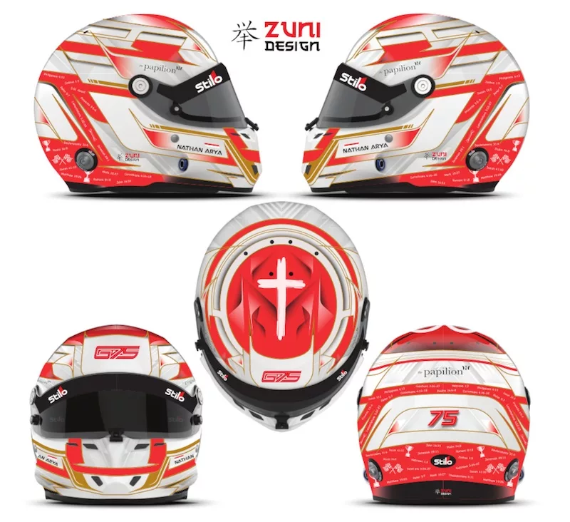Livery Airbrush Helm Balap