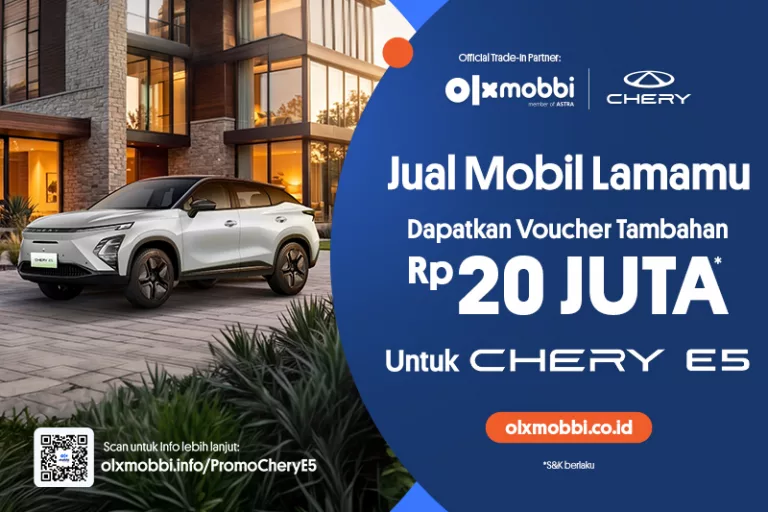 Tukar Mobil Lamamu dengan Chery E5 di GIIAS 2026 Melalui OLXmobbi, Dapat Potongan Harga Rp20 Juta