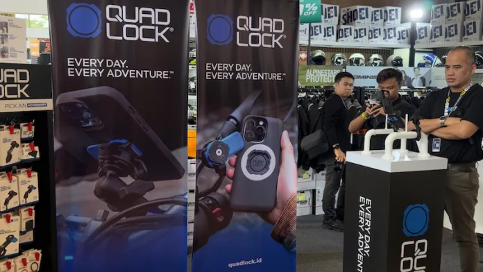 Quad Lock Smartphone Holder Meluncur di GIIAS 2026